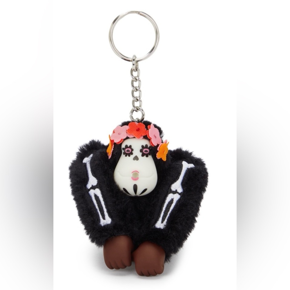 NWT Lupita Day of the Dead Kipling Monkey Keychain